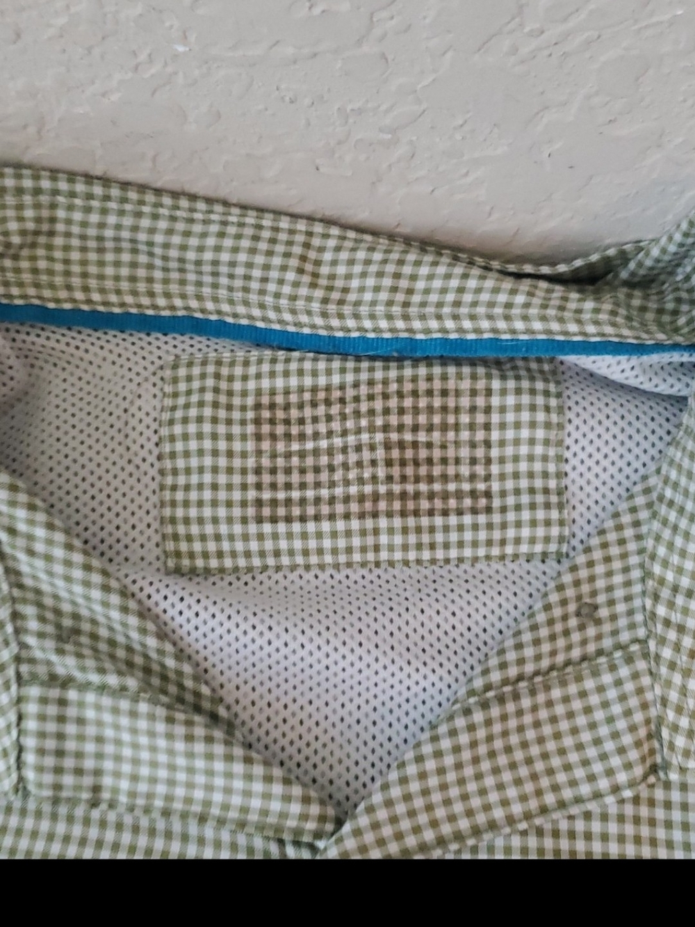 Lot of 2 Magellan Outdoors Fishing Shirts 3XL Light Blue Gingham Plaid Fish Gear - Picture 8 of 10